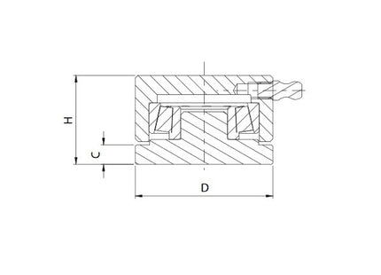 COMUNELLO CARDINE INOX INFERIORE CON CUSCINETTO REGGISPINTA ART.87I