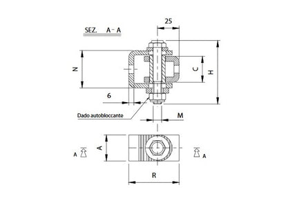 COMUNELLO CARDINE CON CAVALLOTTO ART.100