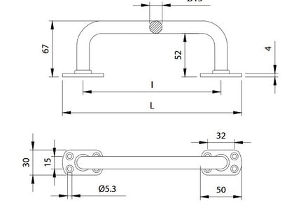 COMUNELLO MANIGLIONE DIRITTO ART.677 COLORE NERO