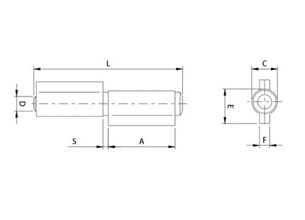 COMUNELLO CERNIERA A 2 ALI CON PERNO SFILABILE ART.402