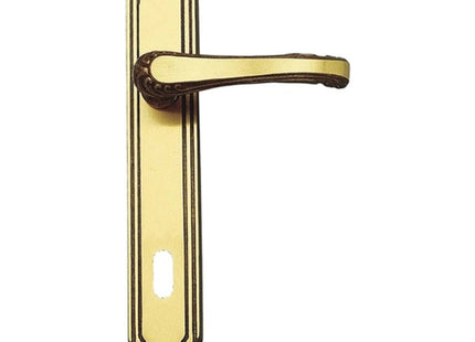 COTTALI FLORA MANIGLIA PER PORTA FORO YALE IN OTTONE FUME'*