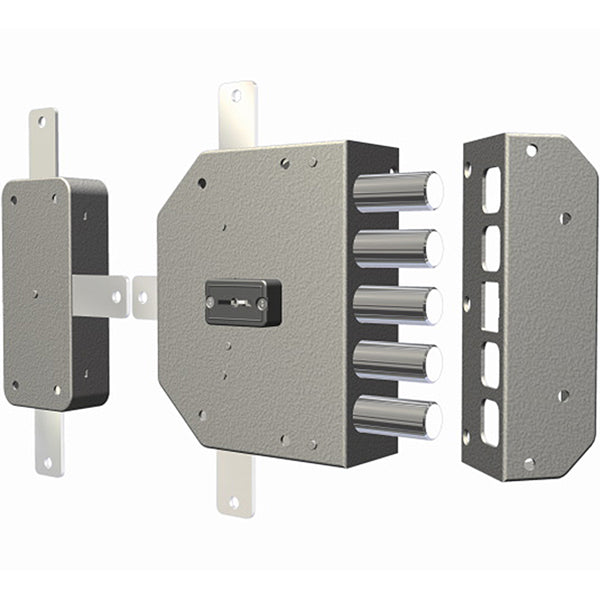 CR SERRATURA APPLICARE DOPPIA MAPPA QUINTUPLICE ENTRATA MM60