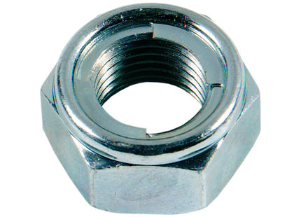 DADO AUTOBLOCCANTE METALLICO PASSO GROSSO CL. 8 Z.BIANCO DIN 980-M