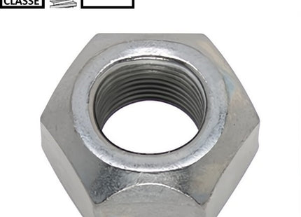 DADO AUTOBLOCCANTE METALLICO PASSO GROSSO CL. 8 Z.BIANCO DIN 980-V