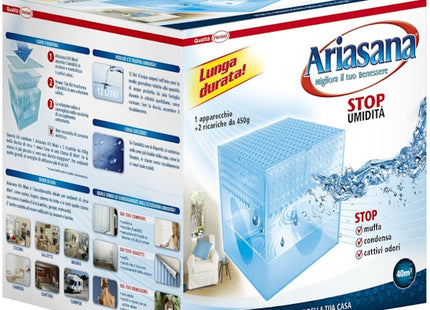 ARIASANA DEUMIDIFICATORE CONFEZIONE DA 1 VASCHETTA E 2 RICARICHE