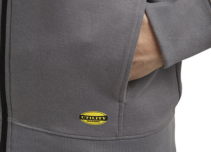 DIADORA FELPA DA LAVORO SWEATSHIRT ZIP LITEWORK GRIGIO ACCIAIO