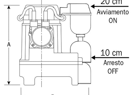 COMEX ELETTROPOMPA SOMMERSA PER DRENAGGIO MOD. DRAIN  75 MOUSE