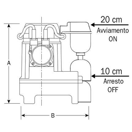 COMEX ELETTROPOMPA SOMMERSA PER DRENAGGIO MOD. DRAIN  75 MOUSE