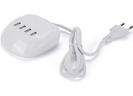 FME ALIMENTATORE 4 USB DA TAVOLO CAVO DA MT1,2 SPINA 10A BIANCO*