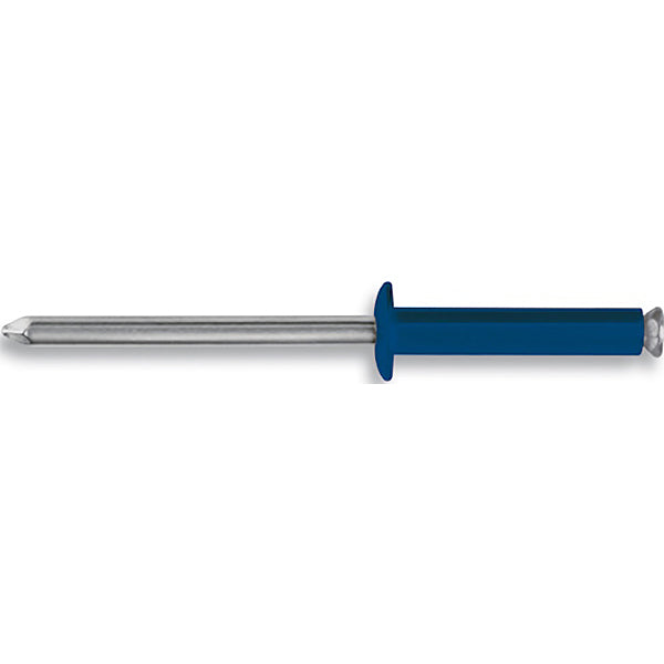 FAR RIVETTI GRAF IN LEGA DI ALLUMINIO COLORATO AZZURRO TARGA D.MM4,8X12