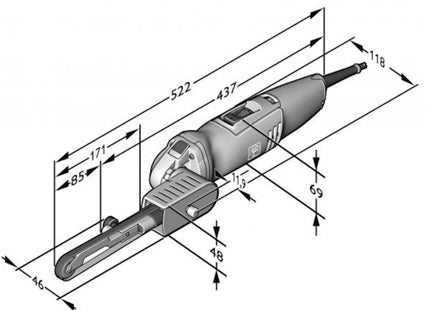 FEIN LEVIGATRICE A NASTRO MOD. BF10-280E START SET POTENZA 800W