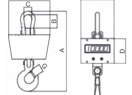 FINAT DINAMOMETRO ELETTRONICO CON TELECOMANDO MOD. D1JT
