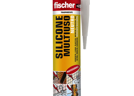 FISCHER SILICONE NEUTRO MULTIUSO SN-TR TRASPARENTE ML310