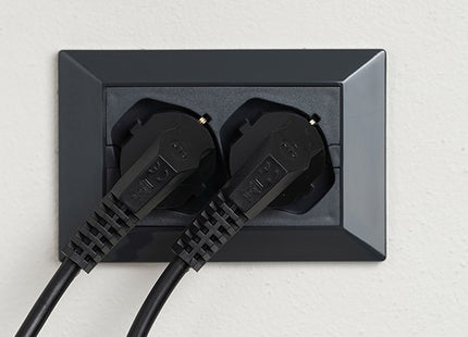 FME MULTIPRESA DA INCASSO CON 2 SCHUKO BIPASSO PER SCATOLE A 3 MODULI