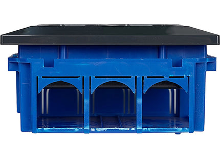 FME MULTIPRESA DA INCASSO CON 2 SCHUKO BIPASSO PER SCATOLE A 3 MODULI