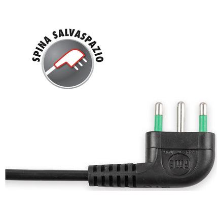 FME MULTIPRESA 4 PRESE + INTERRUTTORE CAVO MT1,5 SPINA 16A 250V NERO