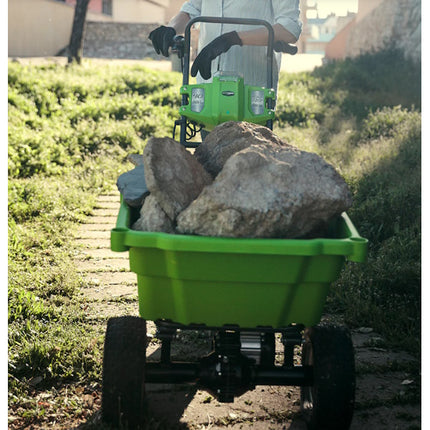 GREENWORKS CARRIOLA G40GCK22 40V CON 1 BATTERIA DA 4AH E CARICABATTERIE