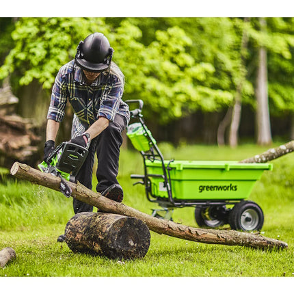 GREENWORKS CARRIOLA G40GCK22 40V CON 1 BATTERIA DA 4AH E CARICABATTERIE