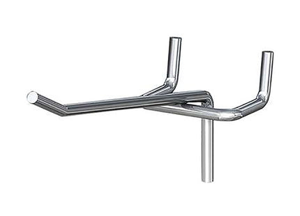 MG GANCI EXPO PER PANNELLI FORATI IN METALLO NICHELATI DIRITTI CM 4 PZ5