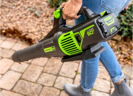 GREENWORKS SOFFIATORE ASSIALE GD60AB 60V SENZA CARICABATTERIA E BATTERIA