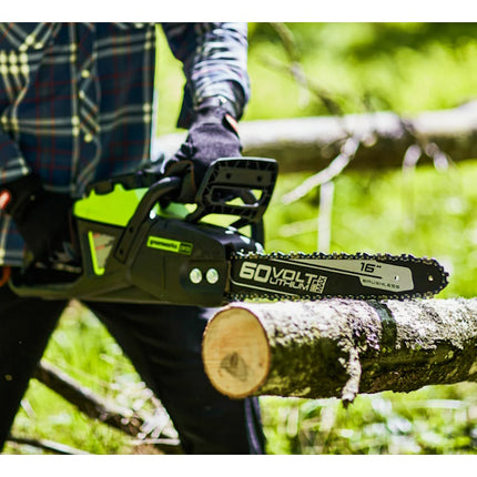 GREENWORKS MOTOSEGA GD60CS40 60V SENZA CARICABATTERIA E BATTERIA