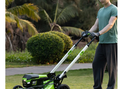 GREENWORKS RASAERBA GD60LM46SPK4 CM46 CARICABATTERIA+BATTERIA 60V 4AH*