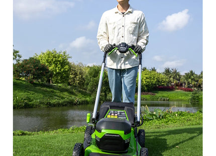 GREENWORKS RASAERBA GD60LM46SPK4 CM46 CARICABATTERIA+BATTERIA 60V 4AH*