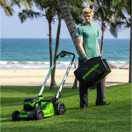 GREENWORKS RASAERBA GD60LM51SPK4 CM51 CARICABATTERIA+BATTERIA 60V 4AH