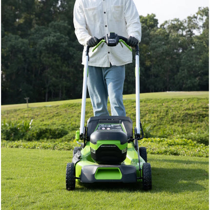 GREENWORKS RASAERBA GD60LM51SPK4 CM51 CARICABATTERIA+BATTERIA 60V 4AH