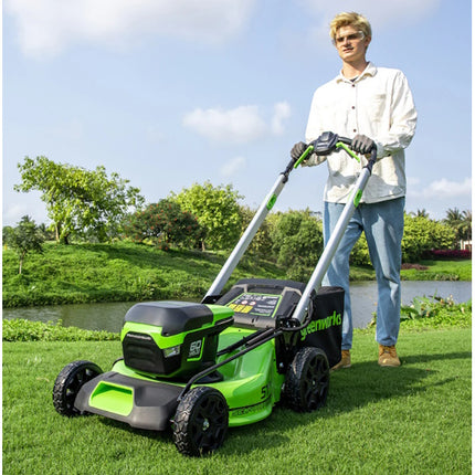 GREENWORKS RASAERBA GD60LM51SPK4 CM51 CARICABATTERIA+BATTERIA 60V 4AH