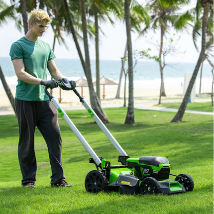 GREENWORKS RASAERBA GD60LM51SPK4 CM51 CARICABATTERIA+BATTERIA 60V 4AH