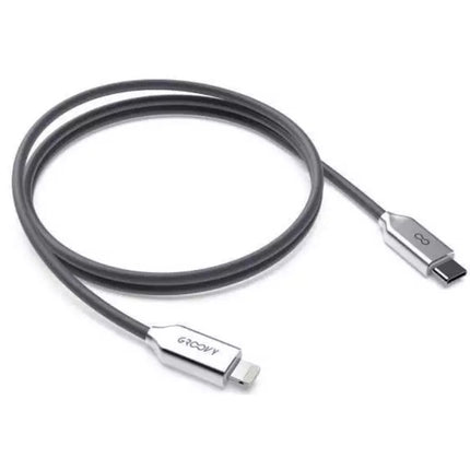 GROOVY CAVO IN SILICONE PER APPLE 2.0A DA MT1 COLORE TECH GREY