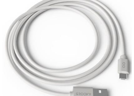 GROOVY CAVO PER DISPOSITIVI ANDROID CON MICRO USB DA MT1 COLORE GRIGIO