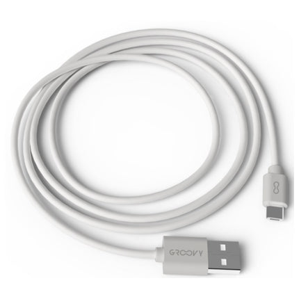 GROOVY CAVO PER DISPOSITIVI ANDROID CON MICRO USB DA MT1 COLORE GRIGIO