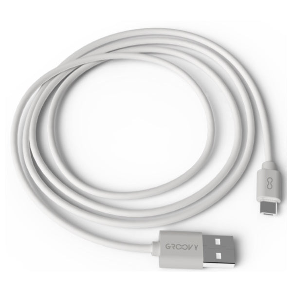 GROOVY CAVO PER DISPOSITIVI ANDROID CON MICRO USB DA MT1 COLORE GRIGIO