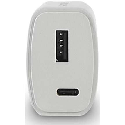 GROOVY CARICATORE DA MURO USB + USB C COLORE GRIGIO
