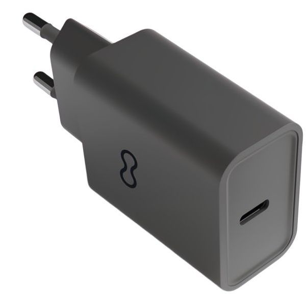 GROOVY CARICATORE RAPIDO DA MURO USB C 20W COLORE GRIGIO