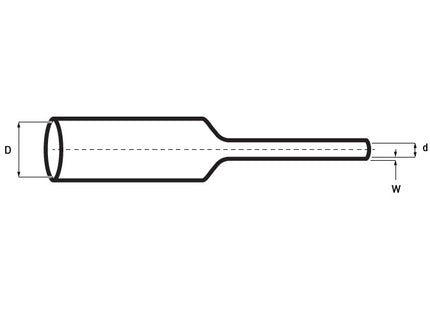 ELEMATIC GUAINA TERMORESTRINGENTE ET100 COLORE ROSSO DA MT1