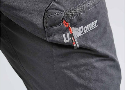 U-POWER PANTALONE IN TESSUTO U-4 HORIZON COLORE ASPHALT GREY