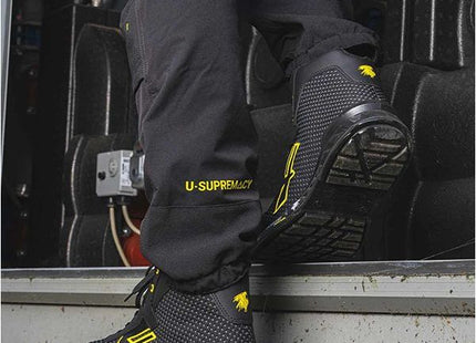 U-POWER PANTALONE IN TESSUTO U-4 HORIZON COLORE BLACK CARBON