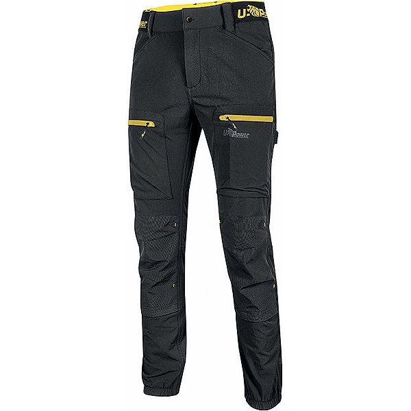 U-POWER PANTALONE IN TESSUTO U-4 HORIZON COLORE BLACK CARBON