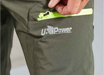 U-POWER PANTALONE IN TESSUTO U-4 HORIZON COLORE DARK GREEN