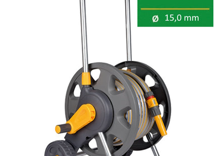 HOZELOCK CARRELLO AVVOLGITUBO CON TUBO DA MT30 RACCORDI E LANCIA