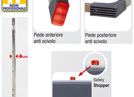 FACAL SGABELLO JOKER IN ALLUMINIO