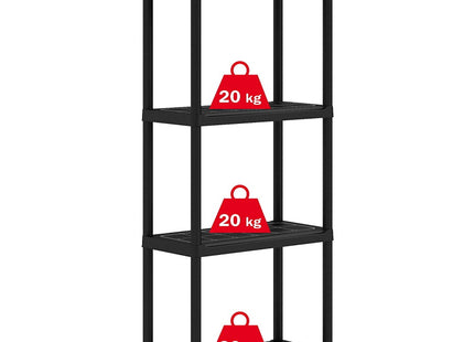 KETER SCAFFALE PLUS SHELF  60/4 4 PIANI CM60X30X135 PORTATA KG80