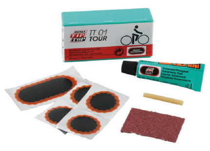 KIT RIPARAZIONE CAMERE D'ARIA TIP TOP BIKE TOUR TT 01