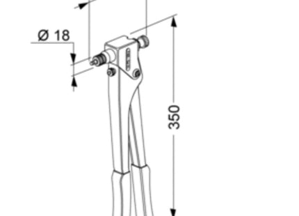 FAR RIVETTATRICE PER INSERTI FILETTATI MANUALE MOD. EXTRA-KJ21