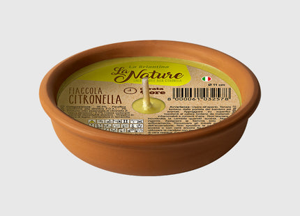 LA BRIANTINA FIACCOLA ALLA CITRONELLA IN TERRACOTTA D.CM11