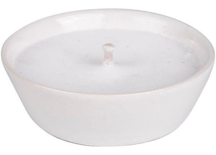 LA BRIANTINA FIACCOLA ALLA CITRONELLA IN CERAMICA BIANCA D.CM 10