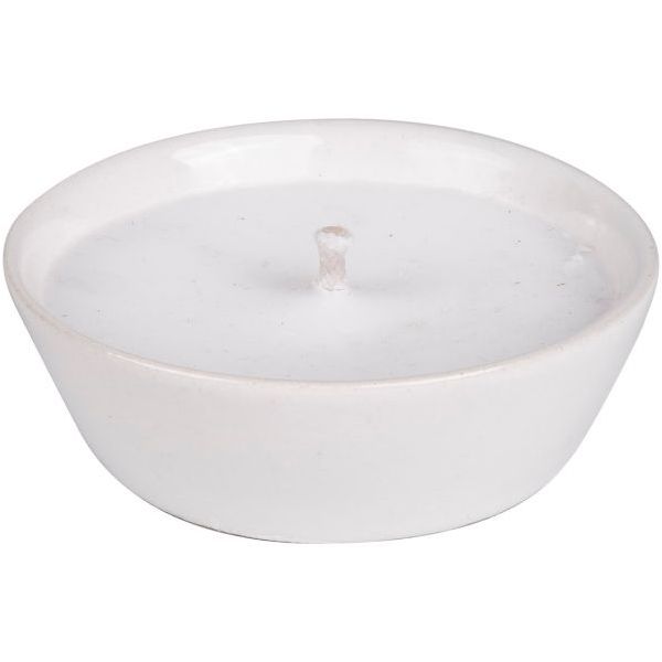 LA BRIANTINA FIACCOLA ALLA CITRONELLA IN CERAMICA BIANCA D.CM 10